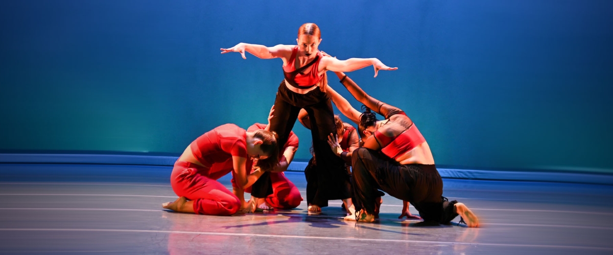 Dancers performing contemporary dance